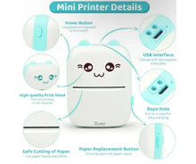 Load image into Gallery viewer, Portable Wireless Bluetooth Mini Printer™
