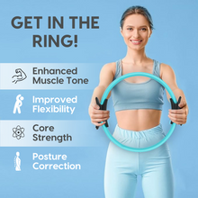 Load image into Gallery viewer, Fitness Ring Circle - Lightweight with Foam Padded Handles
