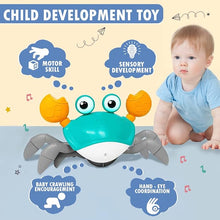 Load image into Gallery viewer, Dancing Musical Crawling Crab Baby Toy
