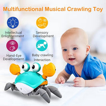 Load image into Gallery viewer, Dancing Musical Crawling Crab Baby Toy
