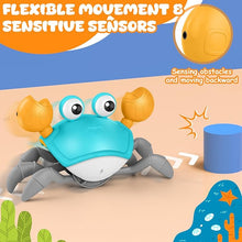 Load image into Gallery viewer, Dancing Musical Crawling Crab Baby Toy
