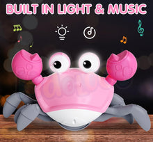 Load image into Gallery viewer, Dancing Musical Crawling Crab Baby Toy
