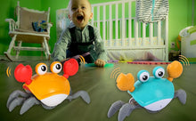 Load image into Gallery viewer, Dancing Musical Crawling Crab Baby Toy
